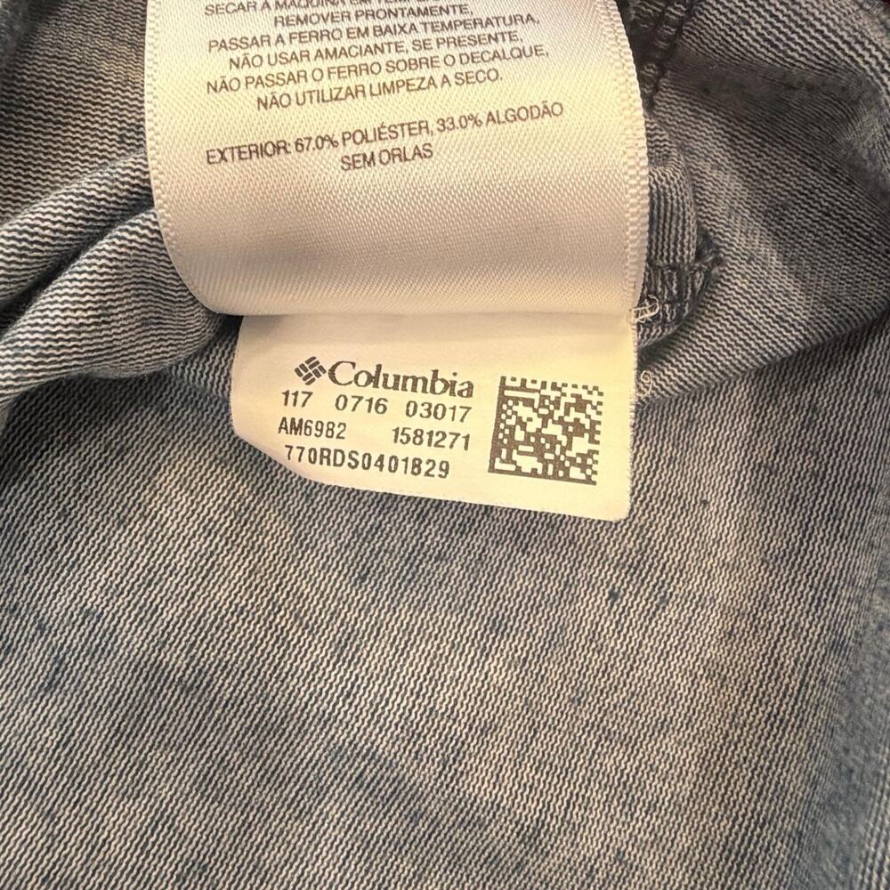 Columbia Shirt Mens Sz 2XL Gray Short Sleeve Omni Wick Lightweight Outdoor Hike - Picture 8 of 11